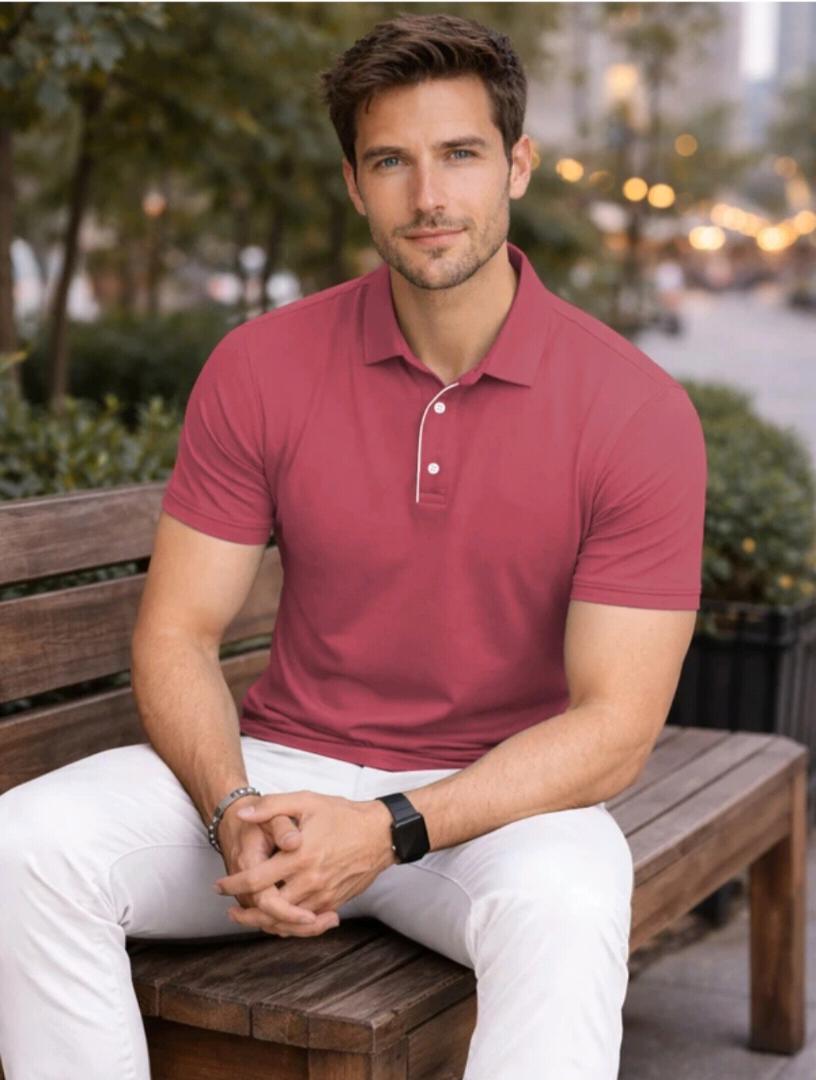 Men's Premium Self Design Half Sleeve T-Shirt