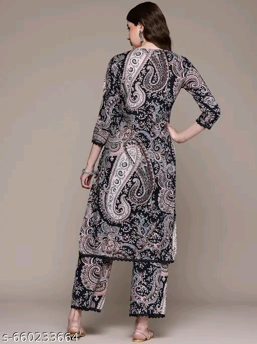 Rayon  Women Kurti With Bottomwear*