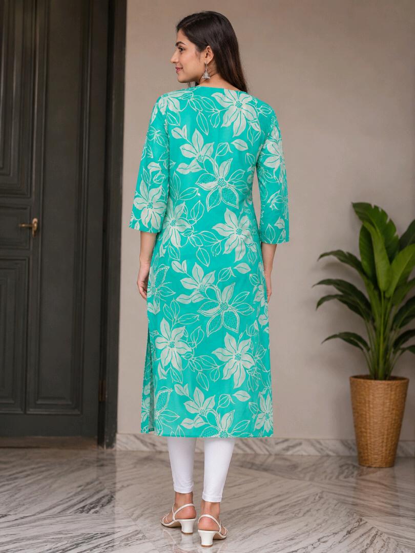 Women’s Pure Cotton Printed  Kurti